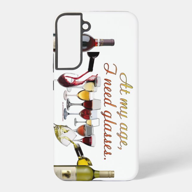 SlipperyJoe's Wine Glasses fermented grapes wine p Samsung Galaxy Case (Back)