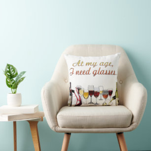 SlipperyJoe's Wine Glasses fermented grapes wine p Throw Pillow