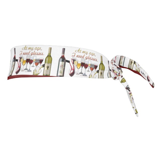 SlipperyJoe's Wine Glasses fermented grapes wine p Tie Headband (Rotate 90)