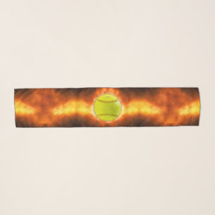 SlipperyJoe's yellow softball fireball flames rasp Scarf