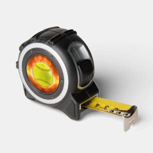 SlipperyJoe's yellow softball fireball flames rasp Tape Measure