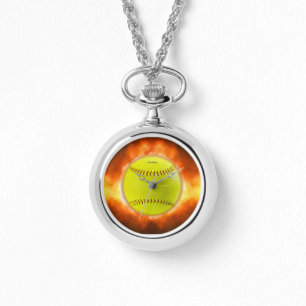 SlipperyJoe's yellow softball fireball flames rasp Watch