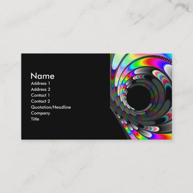 Slipping Away Business Card (Front)