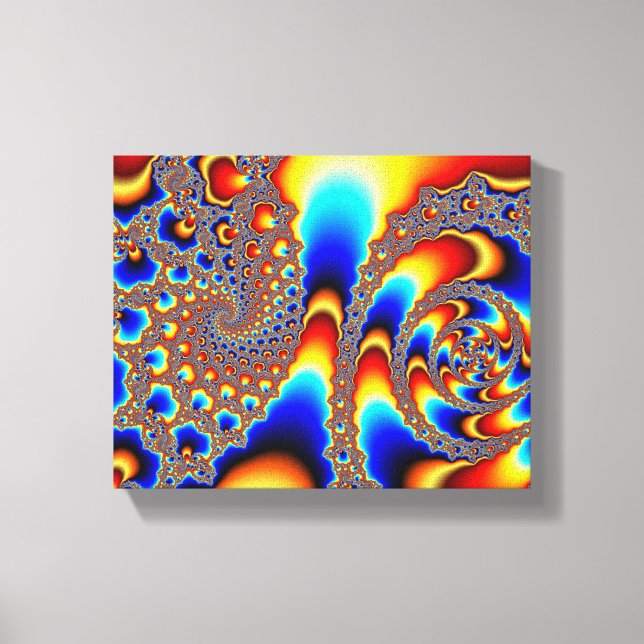 Slipping Through - Fractal Art Canvas Print (Front)