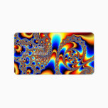 Slipping Through - Fractal Art Label