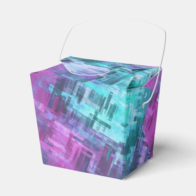 slipstream digihatch - teal and purple : favor boxes (Front Side)