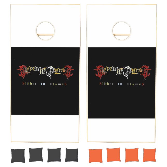 Sliter In Flames CH Boards Cornhole Set (Set)
