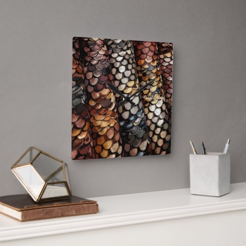 Slithering Chic Square Wall Clock
