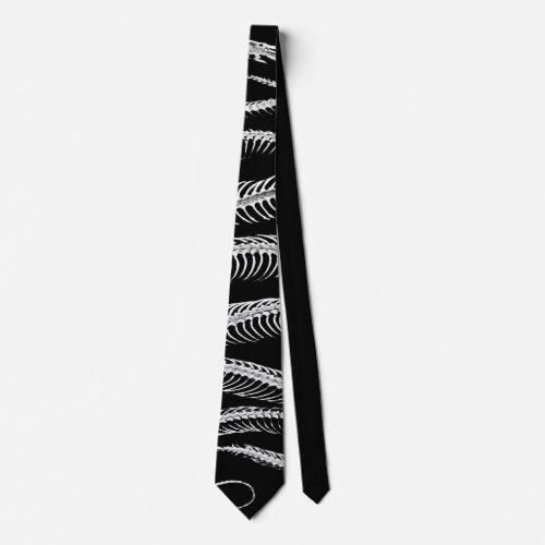 Slithering Snake Skeleton Neck Tie