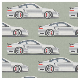 Sliver Exotic Sports Car Fabric