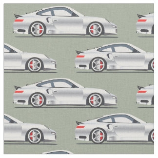 Sliver Exotic Sports Car Fabric