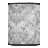 Sliver Gray Geometric Abstract Lamp Shade (Front)