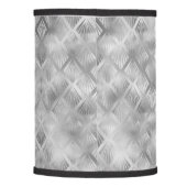 Sliver Gray Geometric Abstract Lamp Shade (Back)