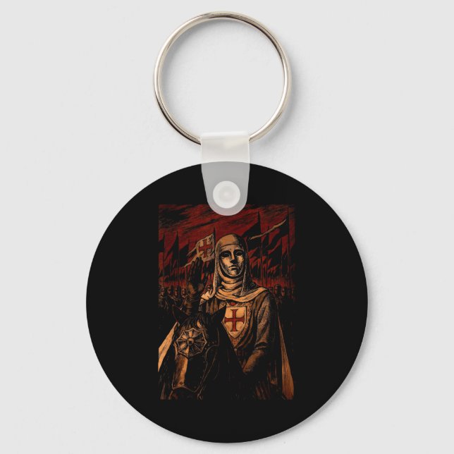 Sliver Mask King Baldwin Iv Meme The Leper King Wa Keychain (Front)