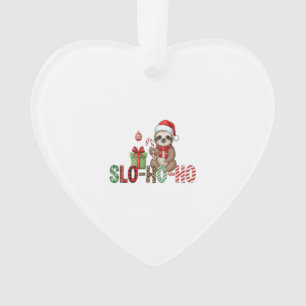 Slo Ho Ho Xmas Sloth 2 Ornament