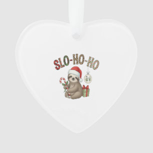 Slo Ho Ho Xmas Sloth Ornament