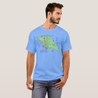 SLO Place Names MAP T-Shirt