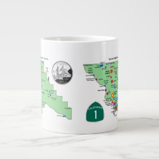 SLO Place Names Map with English Translations Giant Coffee Mug