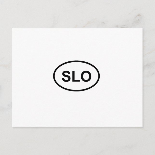 SLO - San Luis Obispo Postcard (Front)