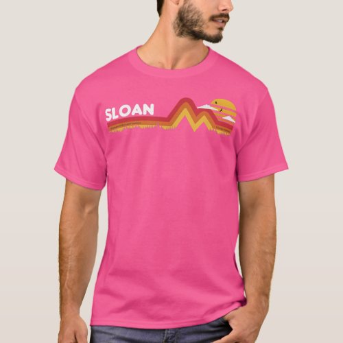 Sloan Funny Retro Vintage Sunset Sloan 80s 90s T_s T_Shirt