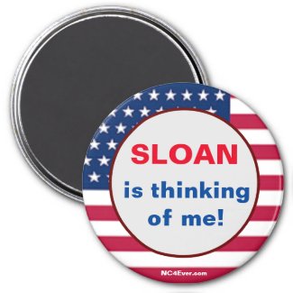 SLOAN is thinking of me magnet
