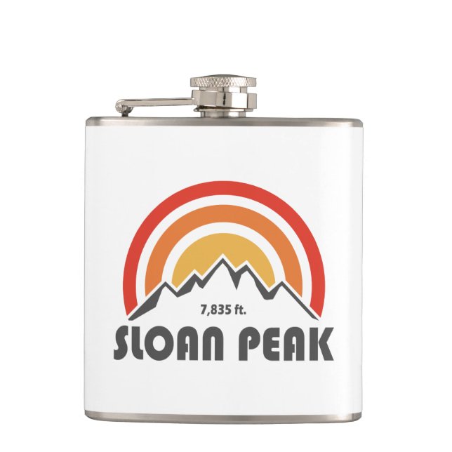 Sloan Peak Washington Flask (Front)