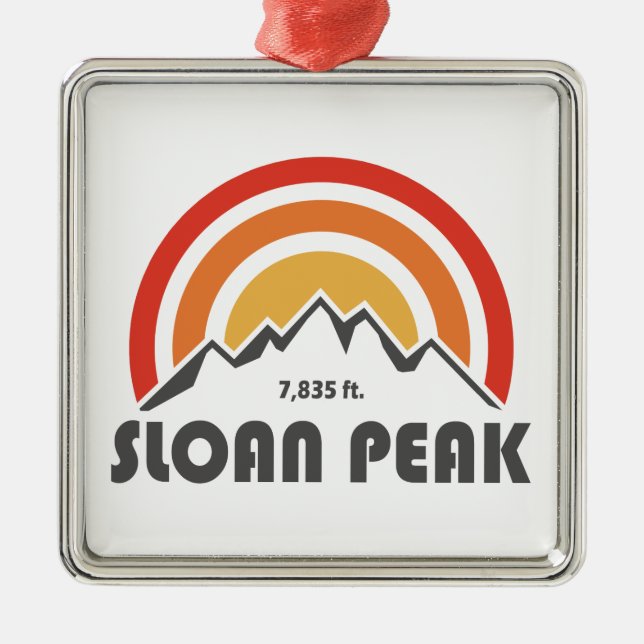 Sloan Peak Washington Metal Ornament (Front)