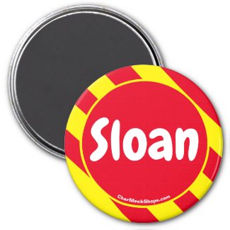 Sloan Red/Yellow Magnet