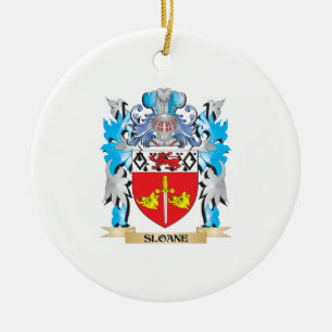 Sloane Coat of Arms - Family Crest Ceramic Ornament