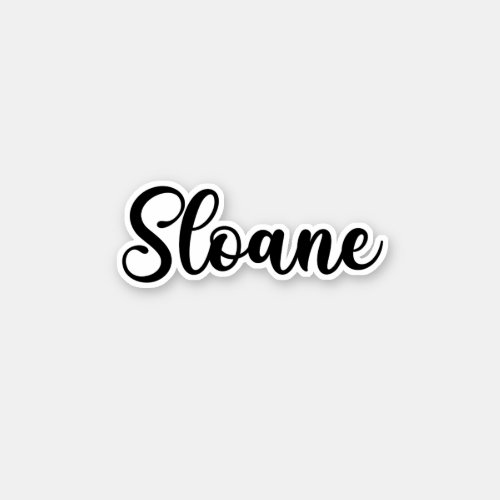 Sloane Name _ Handwritten Calligraphy Sticker