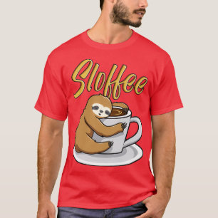 Sloffee Funny Sloth Coffee Mug T-Shirt