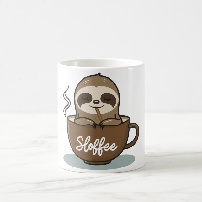 Sloffee Rituals: Sip, Relax, Slothfully Repeat Coffee Mug (Center)