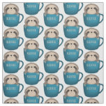 Sloffee Sloth in Coffee Mug Fabric