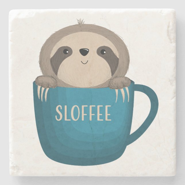 Sloffee! Stone Coaster (Front)