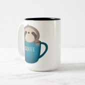Sloffee! Two-Tone Coffee Mug (Front Left)