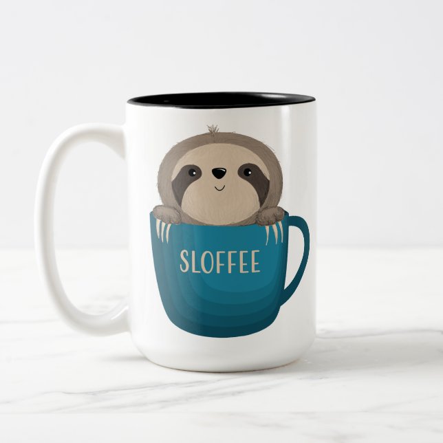 Sloffee! Two-Tone Coffee Mug (Left)