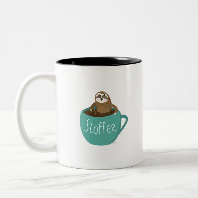 Sloffee Two-Tone Coffee Mug (Left)