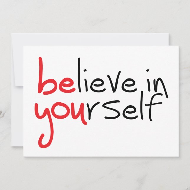Slogan Believe in yourself. Trust yourself (Front)