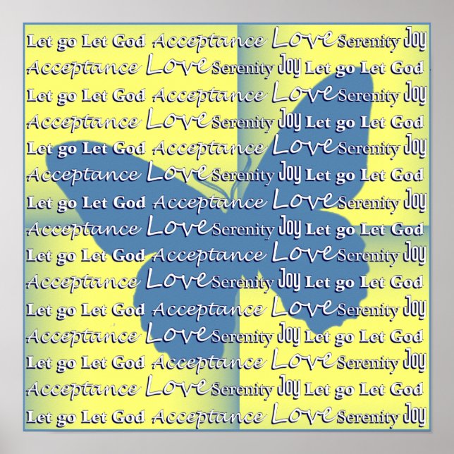 Slogan Butterfly Poster (Front)