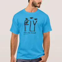 Big Poppa Bass Poppers Fly Fishing By Black Fly T-Shirt