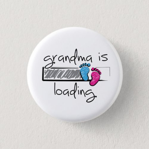 Slogan grandma is loading Opa en oma worden Button
