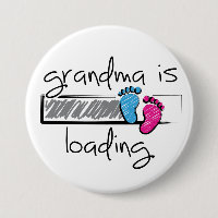Slogan grandma is loading. Opa en oma worden.