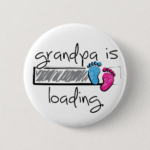 Slogan grandpa is loading. Get Grandpa. Button