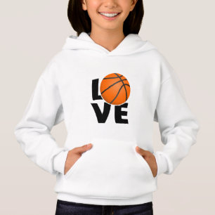 Slogan love Basketball, I love Basketball. Hoodie