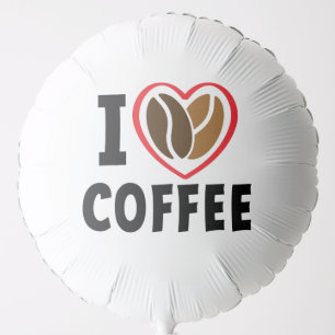 Slogan love coffee, I like coffee. Hartje Balloon