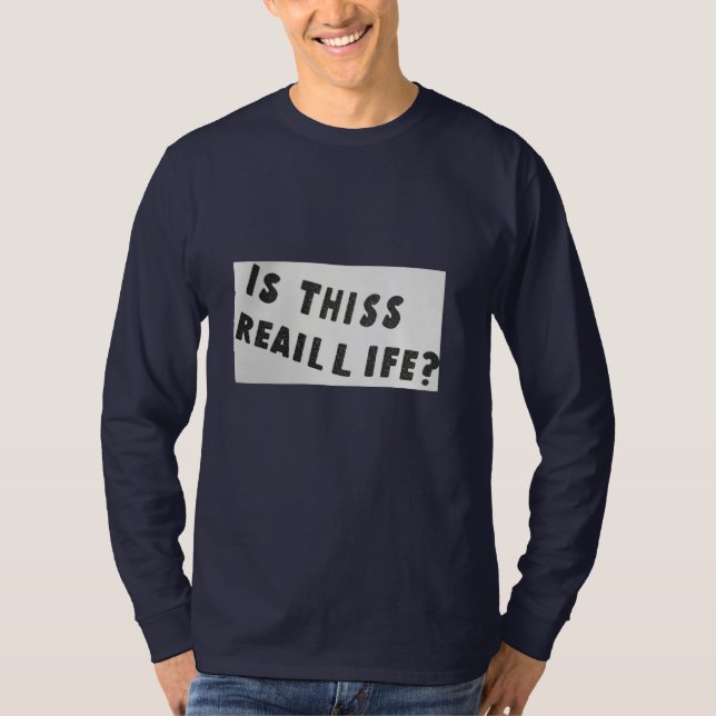 Slogan printed T Shirt for men (Front)