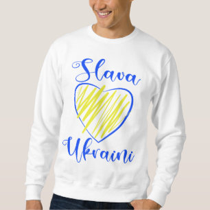 Slogan Slava Ukraini Glory to Ukraine heart  Sweatshirt