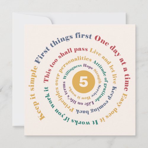 Slogan Spiral Card