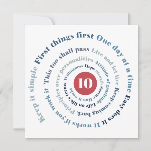 Slogan Spiral Card