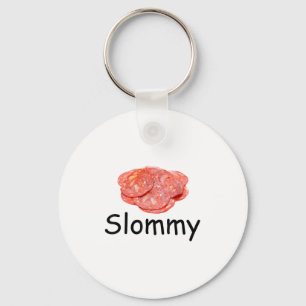 Slommy Salami Meme Gen Z Misspelled Weird Joke Fun Keychain